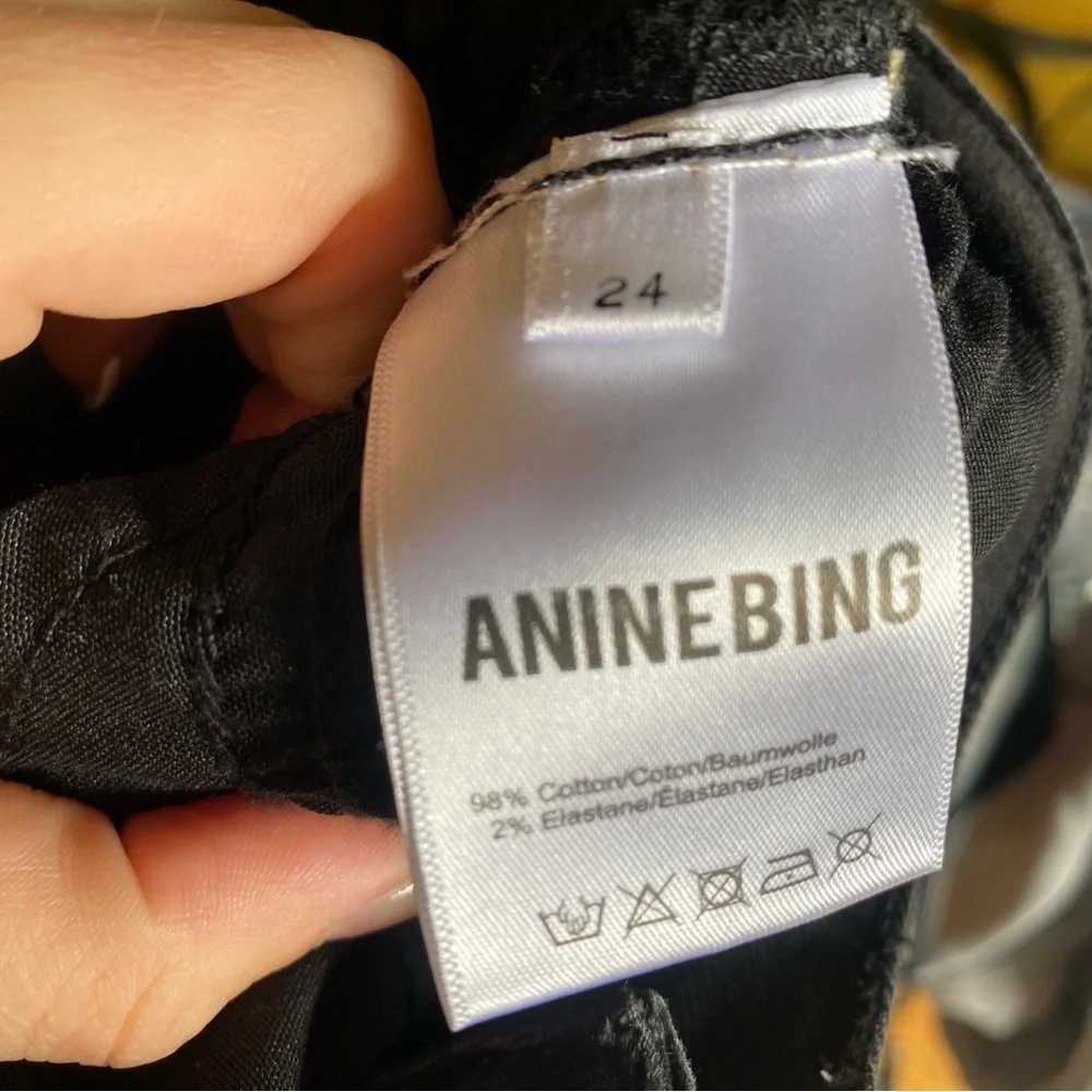 Anine Bing black  Distressed Women's Jeans size 24 - Picture 7 of 8